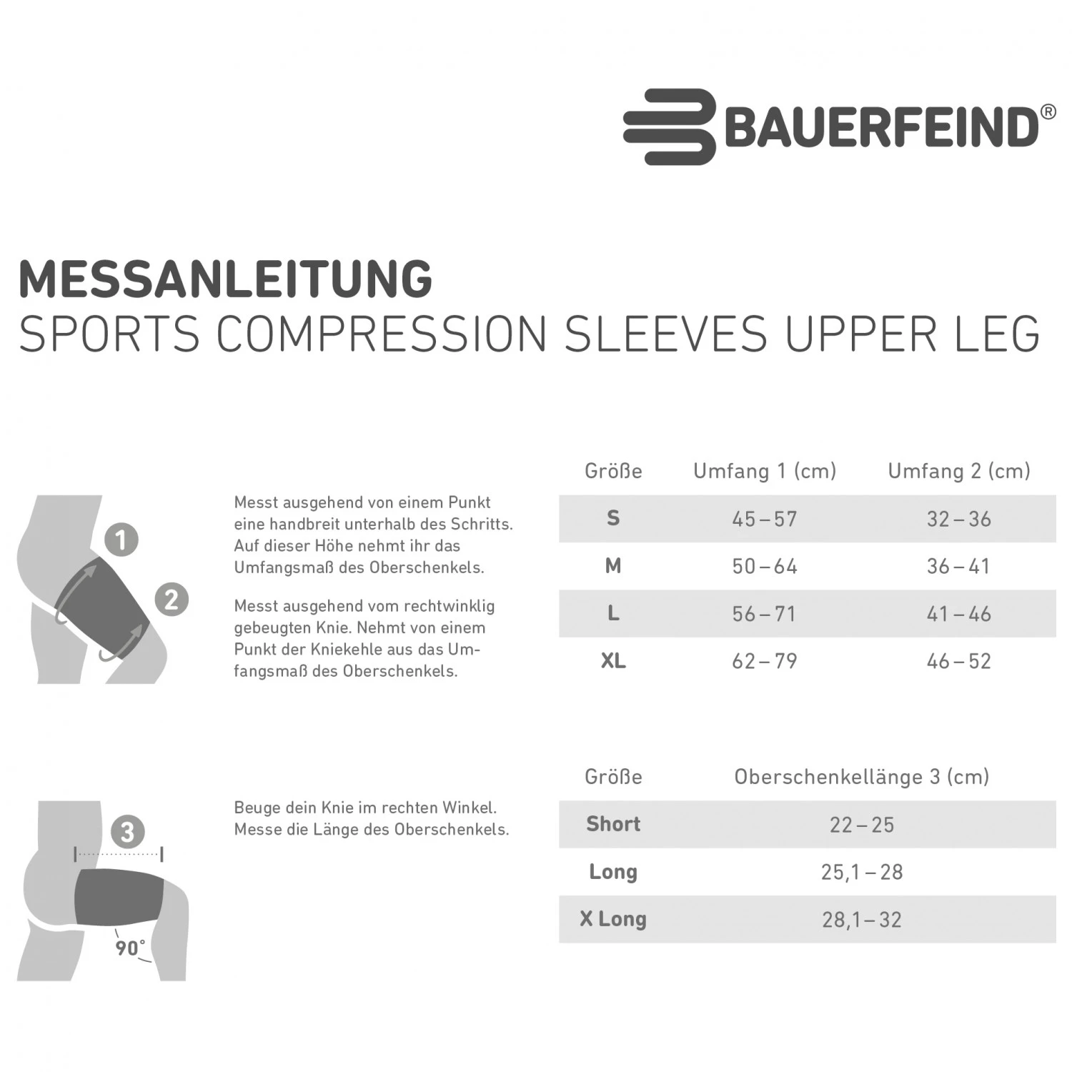 Sports Compression Sleeves Upper Leg – Bild 3
