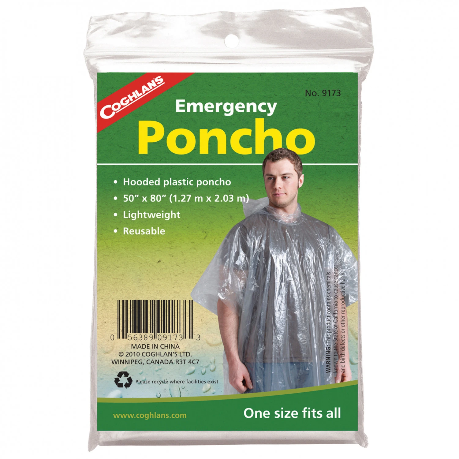 Coghlans Notfall-Poncho - Poncho – Bild 3