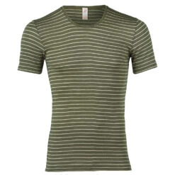 Engel Striped S/S Shirt - Merinounterwäsche