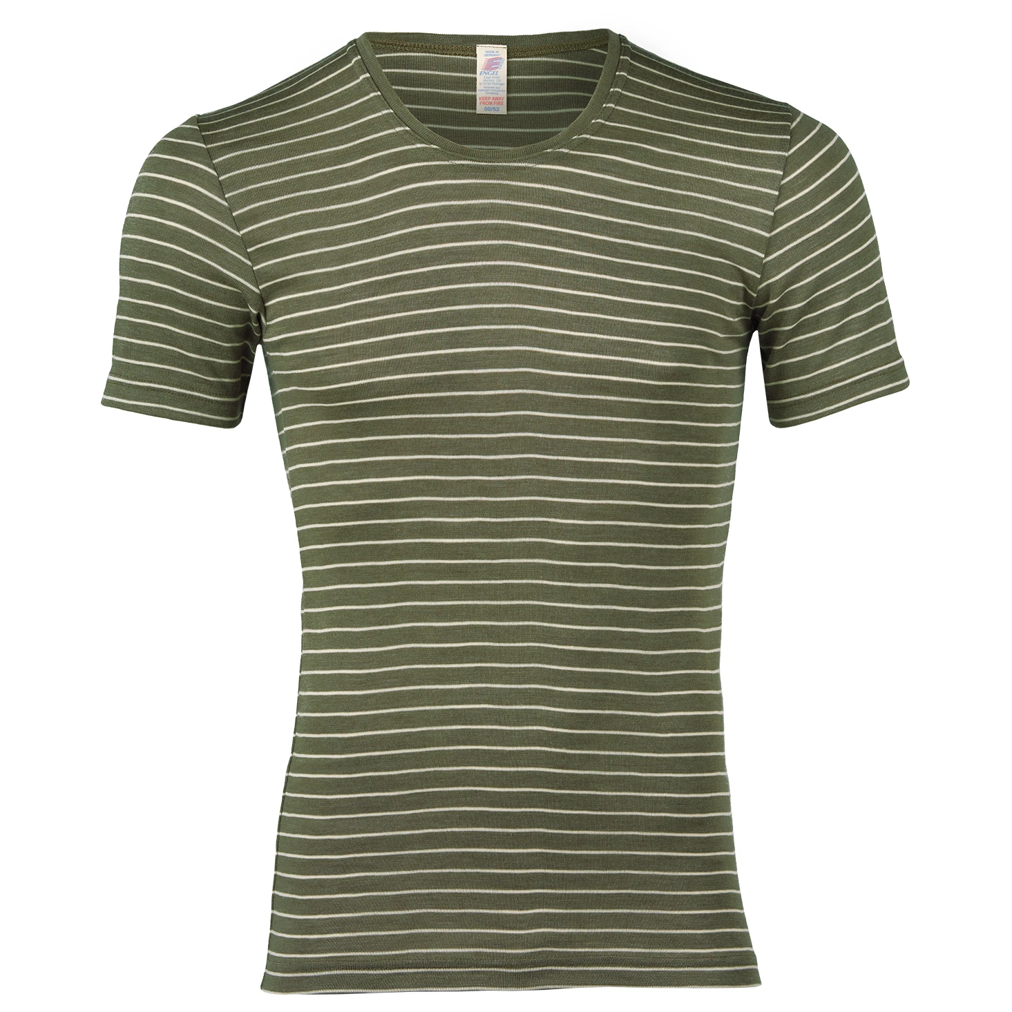 Engel Striped S/S Shirt - Merinounterwäsche