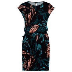 Women's Black Palm Step Dress - Kleid