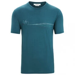 Icebreaker Tech Lite II S/S Tee Cadence Paths - Merinoshirt
