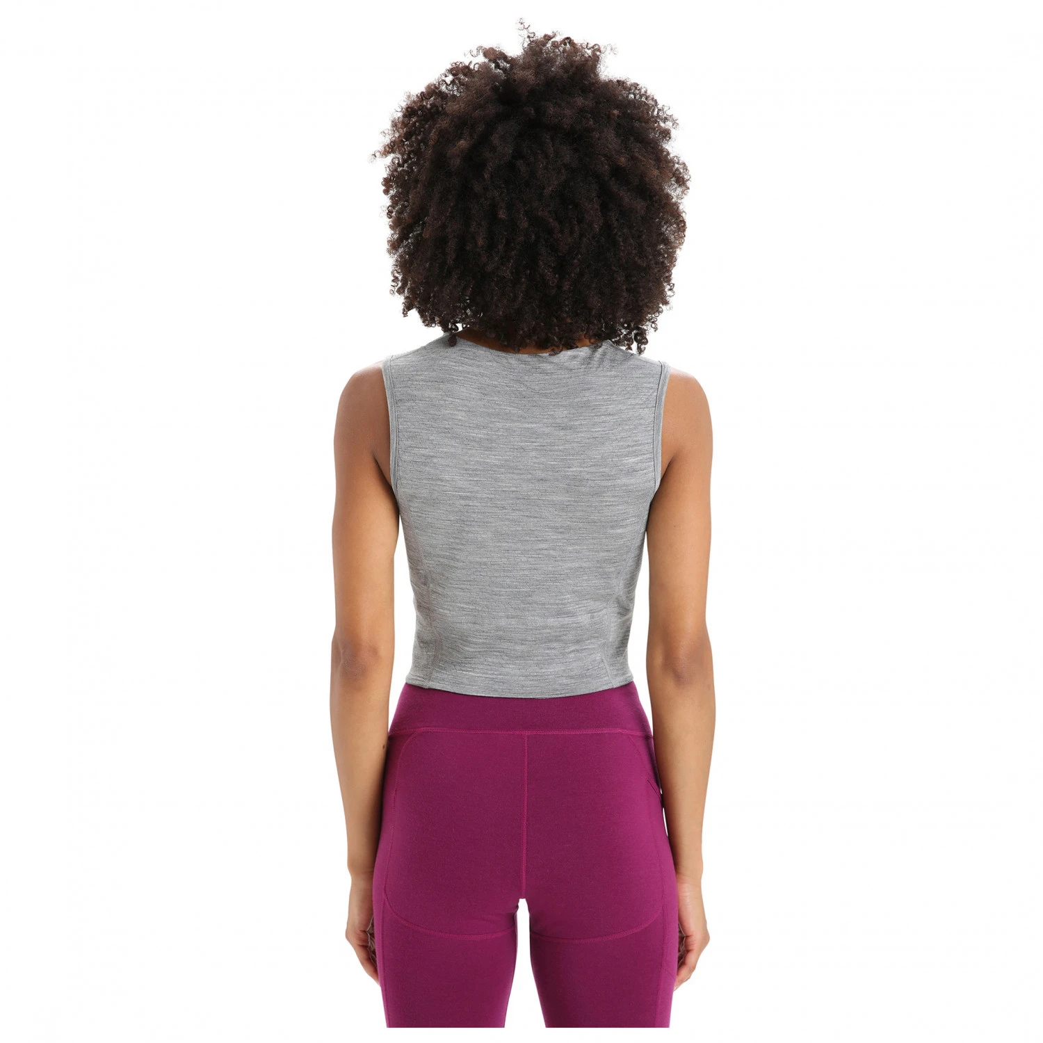 Icebreaker Women's Zoneknit Cropped Bra-Tank Geodetic - Sport-BH – Bild 4