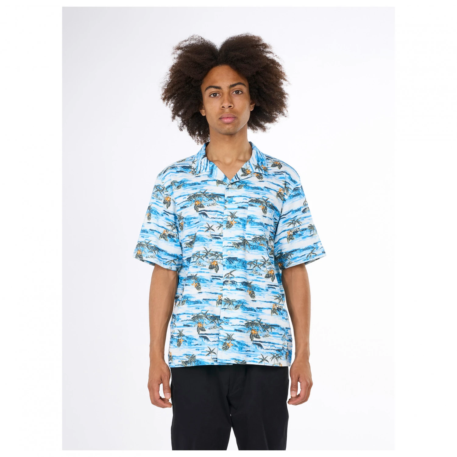 KnowledgeCotton Apparel Boxed Fit AOP S/S Light Shirt - Hemd – Bild 3