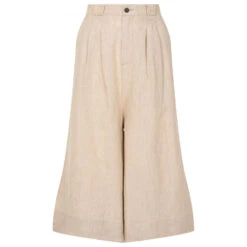 KnowledgeCotton Apparel Women's Natural Linen Baggy Shorts - Shorts