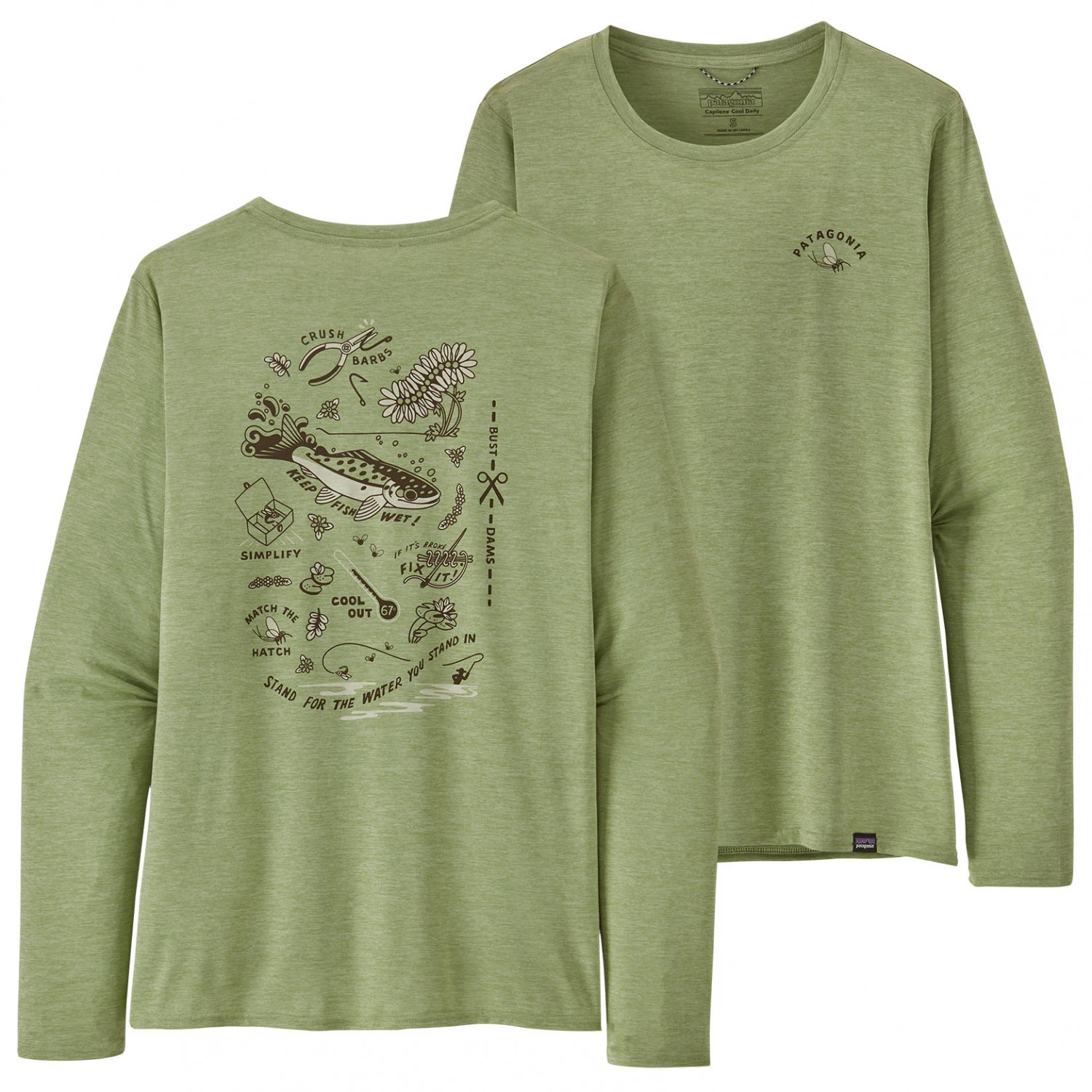 Patagonia Women's L/S Cap Cool Daily Graphic Shirt Waters - Longsleeve – Bild 3