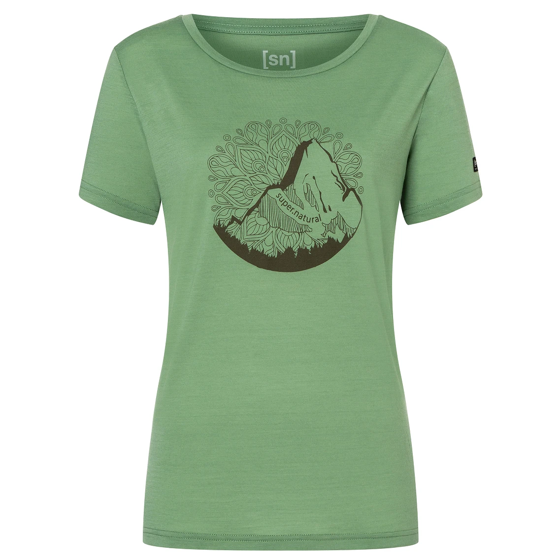 Super.natural Women's Mountain Mandala Tee - Merinoshirt – Bild 3