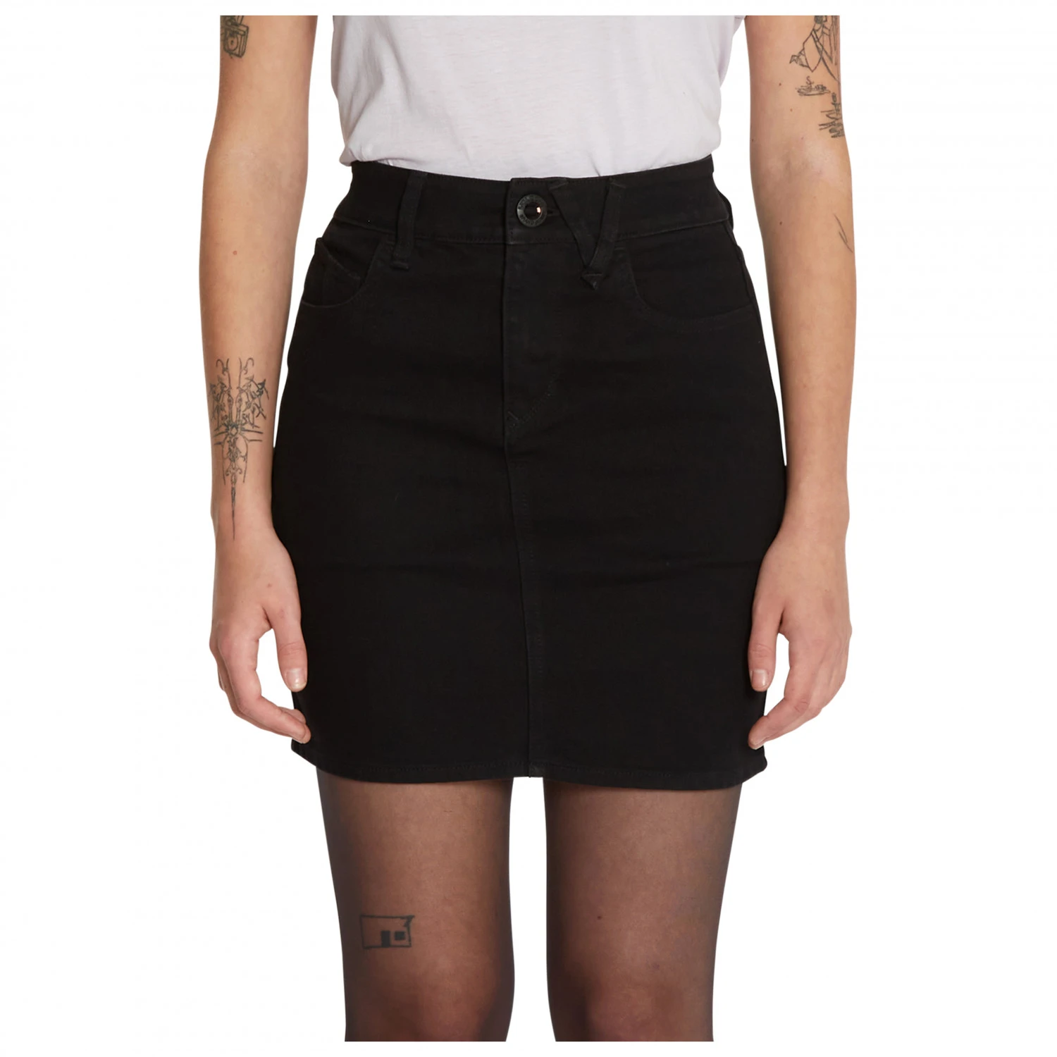 Volcom Women's Weellow Denim Skirt - Rock
